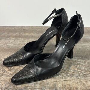 Max Studio Pointed Toe Ankle Strap Kitten Heels Size 7.5